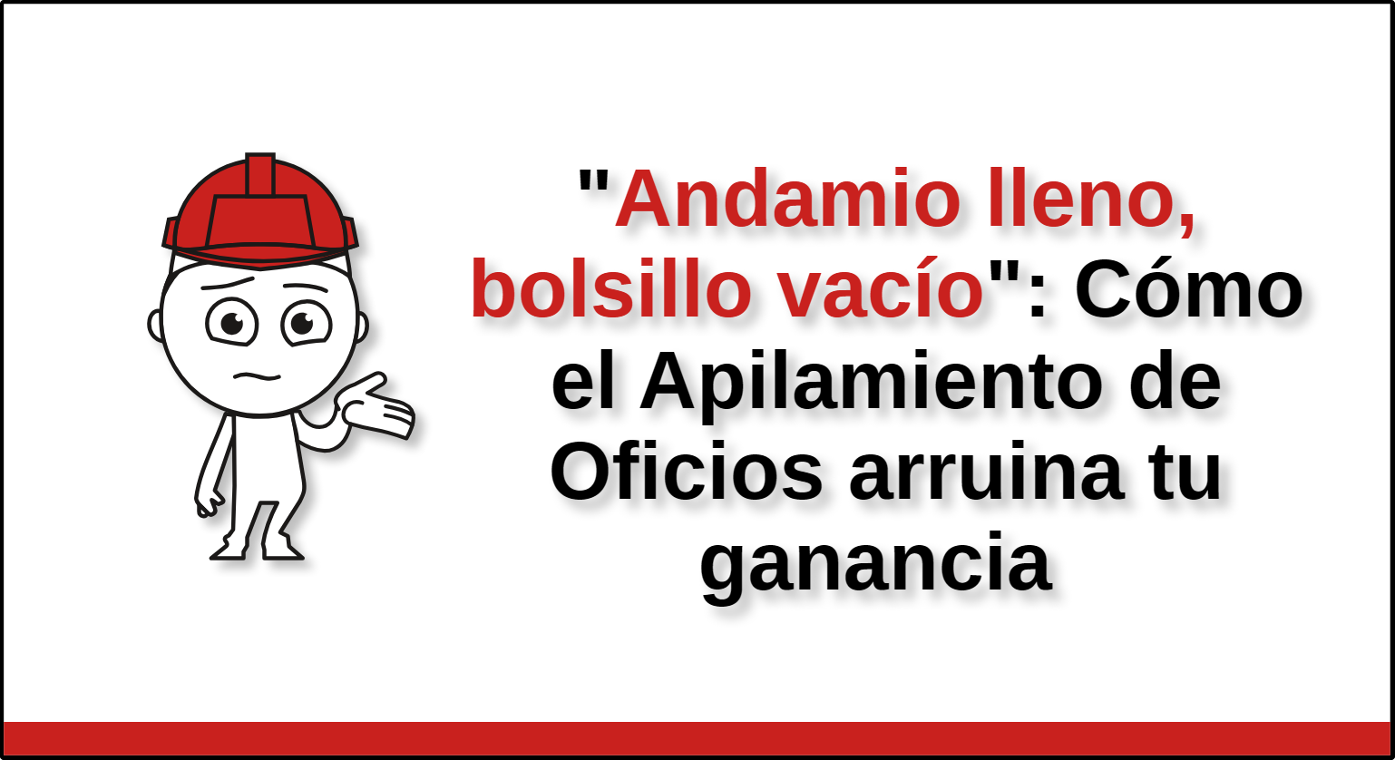 Instaladores sufriendo el apilamiento de oficios en obra