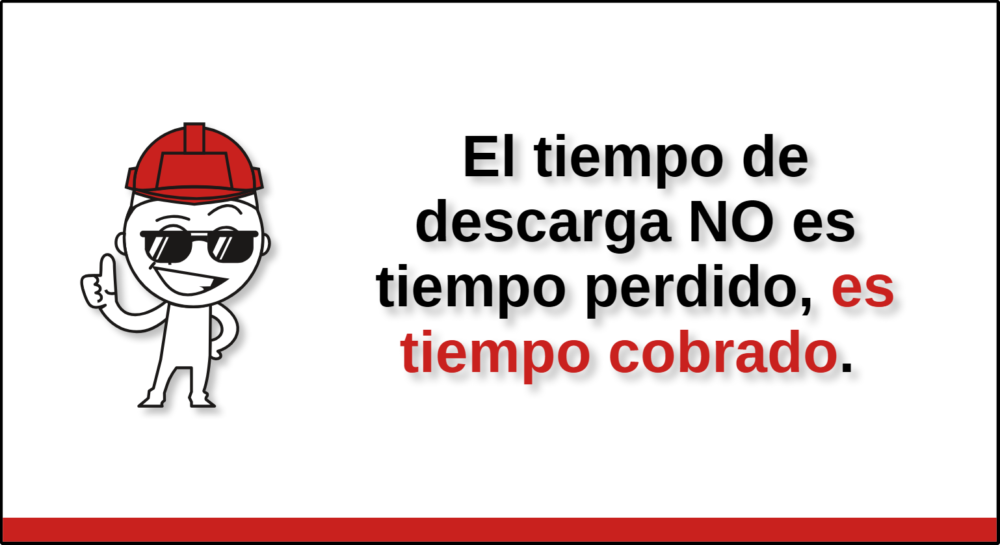 Carga y descarga de materiales: el tiempo de descarga no es tiempo perdido